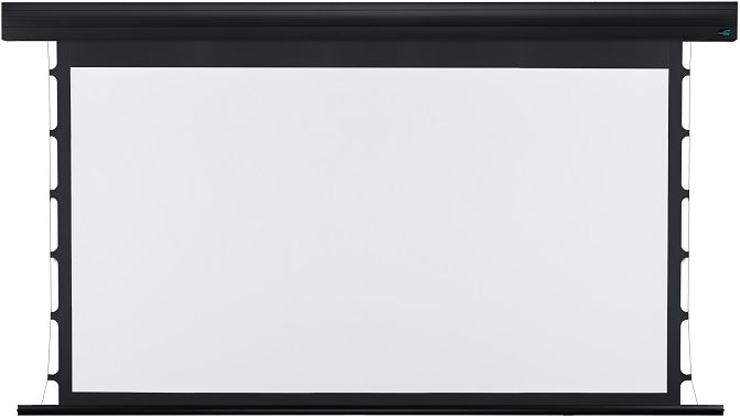 מסך הקרנה עם מותחנים BESTVISION 204x115 ס"מ עם מסגרת שחורה