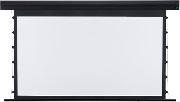 מסך הקרנה עם מותחנים BESTVISION 204x115 ס"מ עם מסגרת שחורה