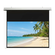 מסך הקרנה חשמלי שקוע תקרה בגודל 135 אינץ Jeason Screen Blue-Diamond