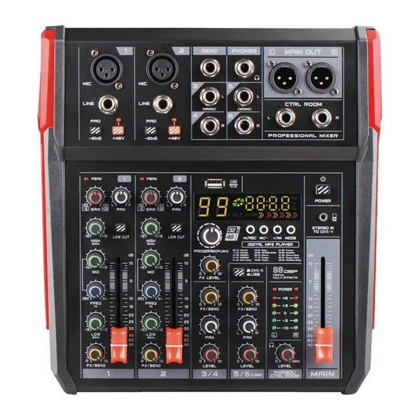 מיקסר 6 ערוצים בלוטוס KARSECT KG-FM06