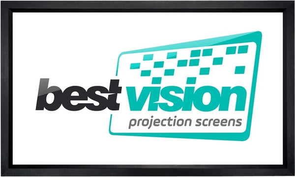מסך מסגרת קבועה BESTVISION 234x132 ס"מ פרופיל אלומיניום בד K4 לבן