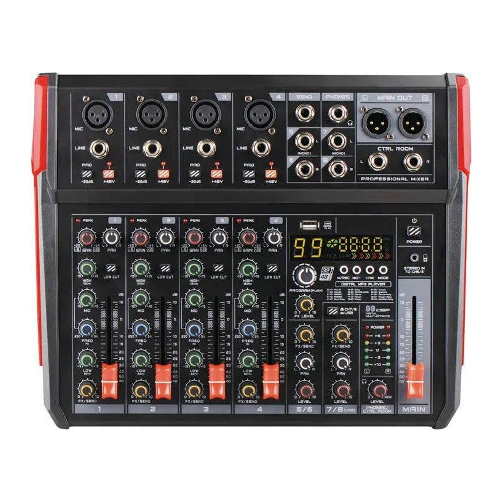 מיקסר 8 ערוצים בלוטוס KARSECT KG-FM08
