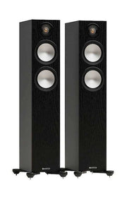 זוג רמקולים רצפתיים Monitor Audio דגם Bronze 300 7G (שחור)