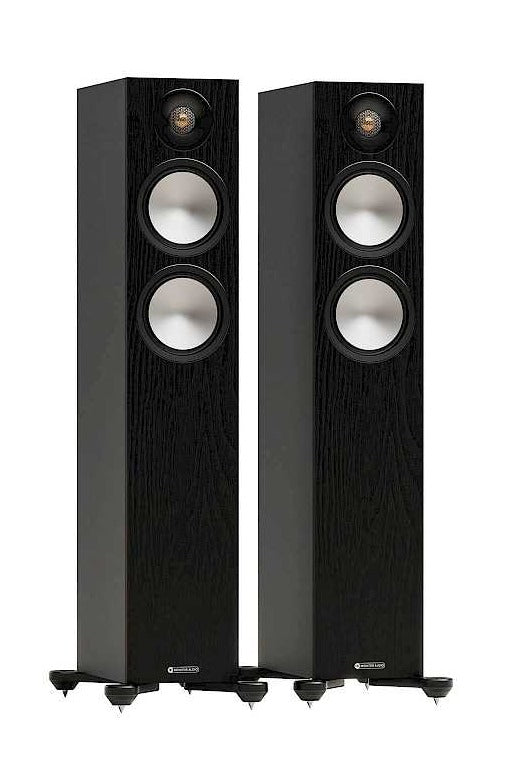 זוג רמקולים רצפתיים Monitor Audio דגם Bronze 300 7G (שחור)