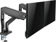 זרוע מתכווננת לשני מסכי מחשב עם יציאות USB EAZO דגם G2 USB