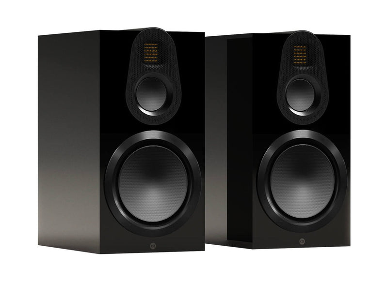 זוג רמקולים מדפיים Monitor Audio דגם Gold 100 6G (שחור מבריק)