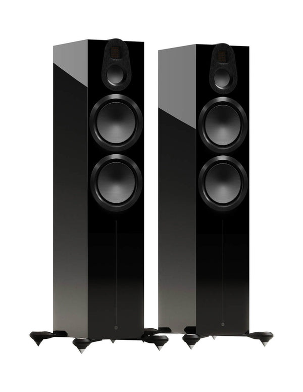 זוג רמקולים רצפתיים Monitor Audio דגם Gold 500 6G (שחור מבריק)