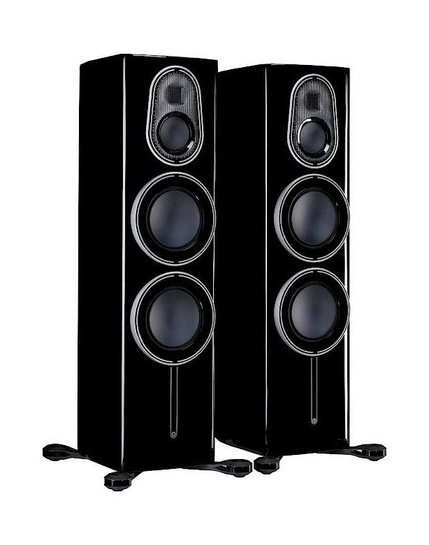 זוג רמקולים רצפתיים Monitor Audio דגם Platinum 300 3G (שחור מבריק)
