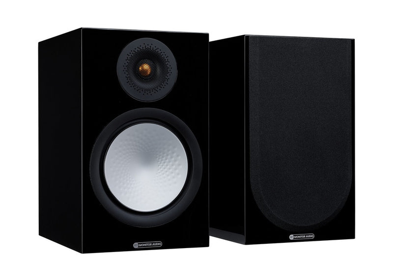 זוג רמקולים מדפיים Monitor Audio דגם Silver 100 7G (שחור מבריק)