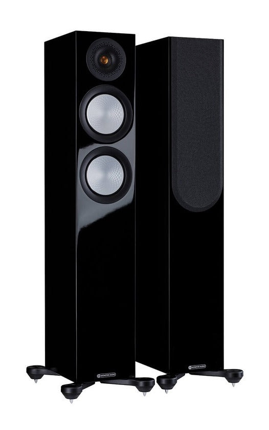זוג רמקולים רצפתיים Monitor Audio דגם Silver 200 7G (שחור מבריק)
