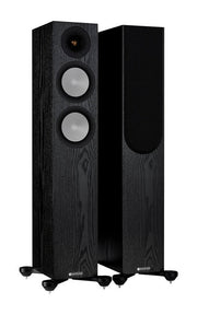 זוג רמקולים רצפתיים Monitor Audio דגם Silver 200 7G (שחור מבריק)