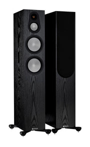 זוג רמקולים רצפתיים Monitor Audio דגם Silver 300 7G (שחור מבריק)