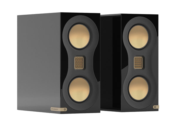 זוג רמקולים מדפיים Monitor Audio דגם Studio 89 (שחור מבריק)